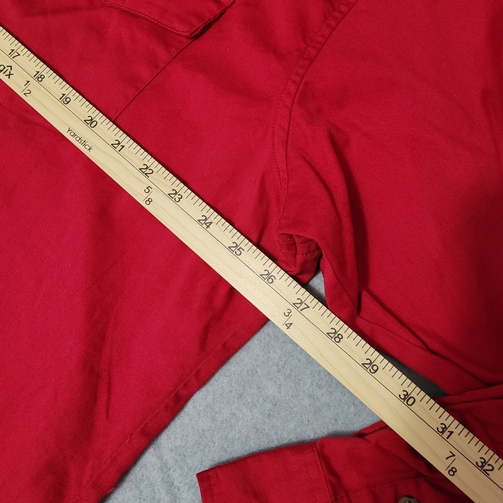 Vintage Wrangler Big Man X-Long Tails Red Shirt 18-36 BIG - Picture 14 of 14